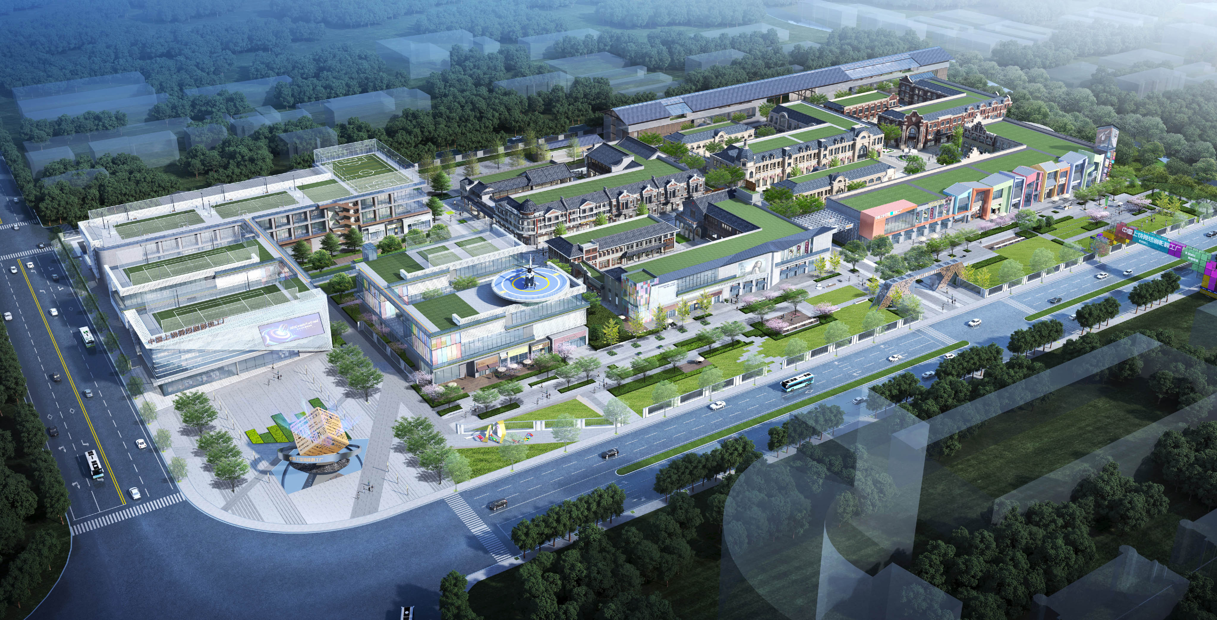 上饶微短剧影视工厂建设项目外立面及室外配套工程设计